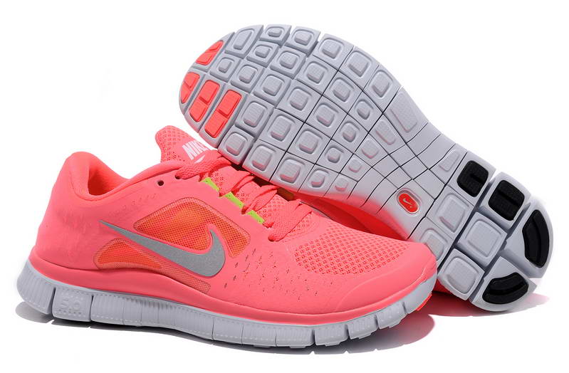 Nike Free Run Womens Shoes 5.0 Breathable Watermelon Red Gray